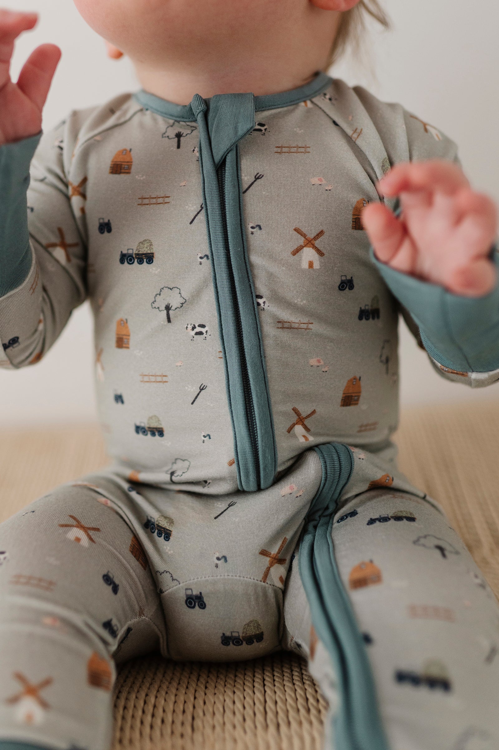 Long Sleeve Zip Romper