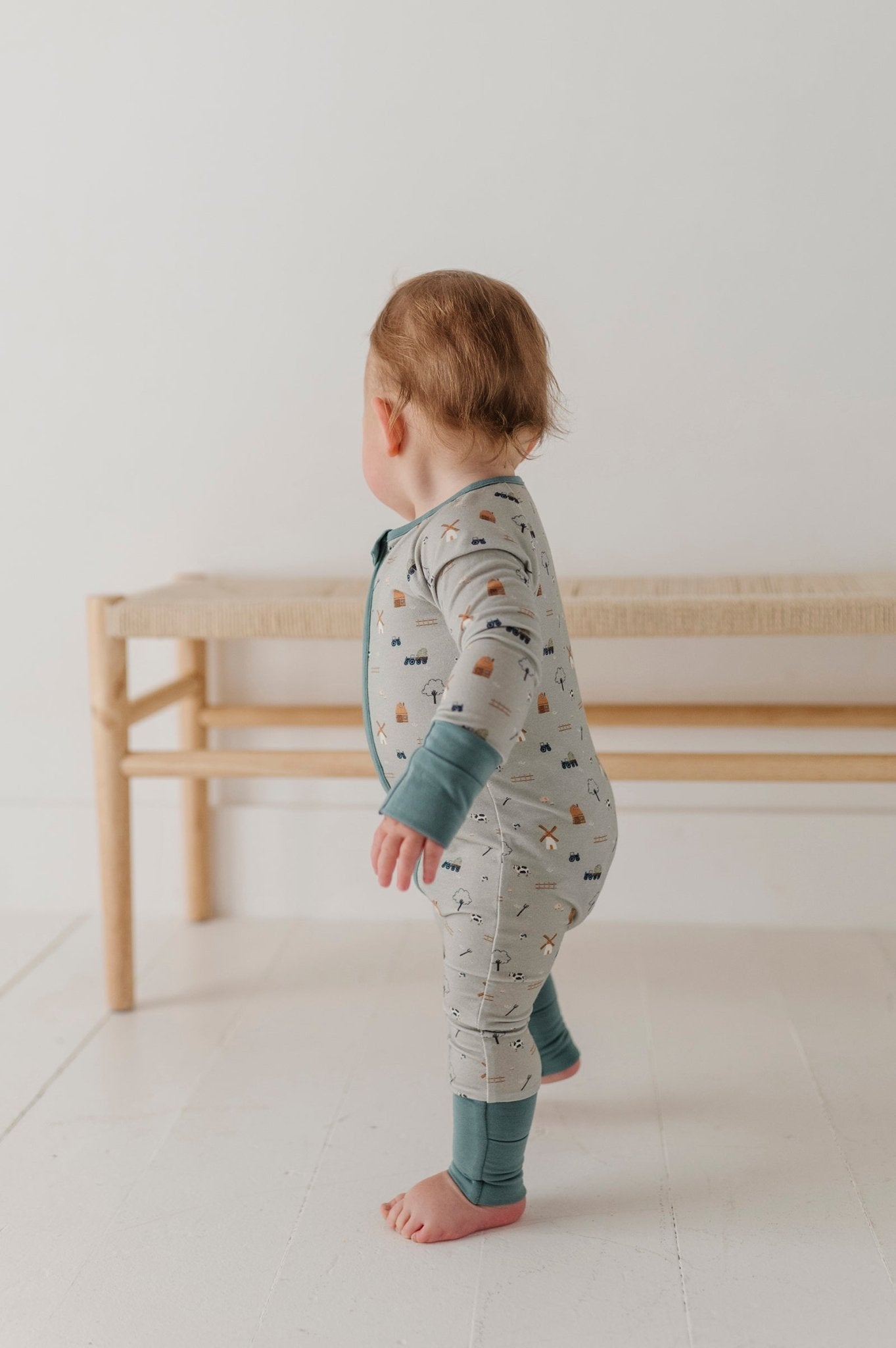 Long Sleeve Zip Romper - babysprouts clothing company