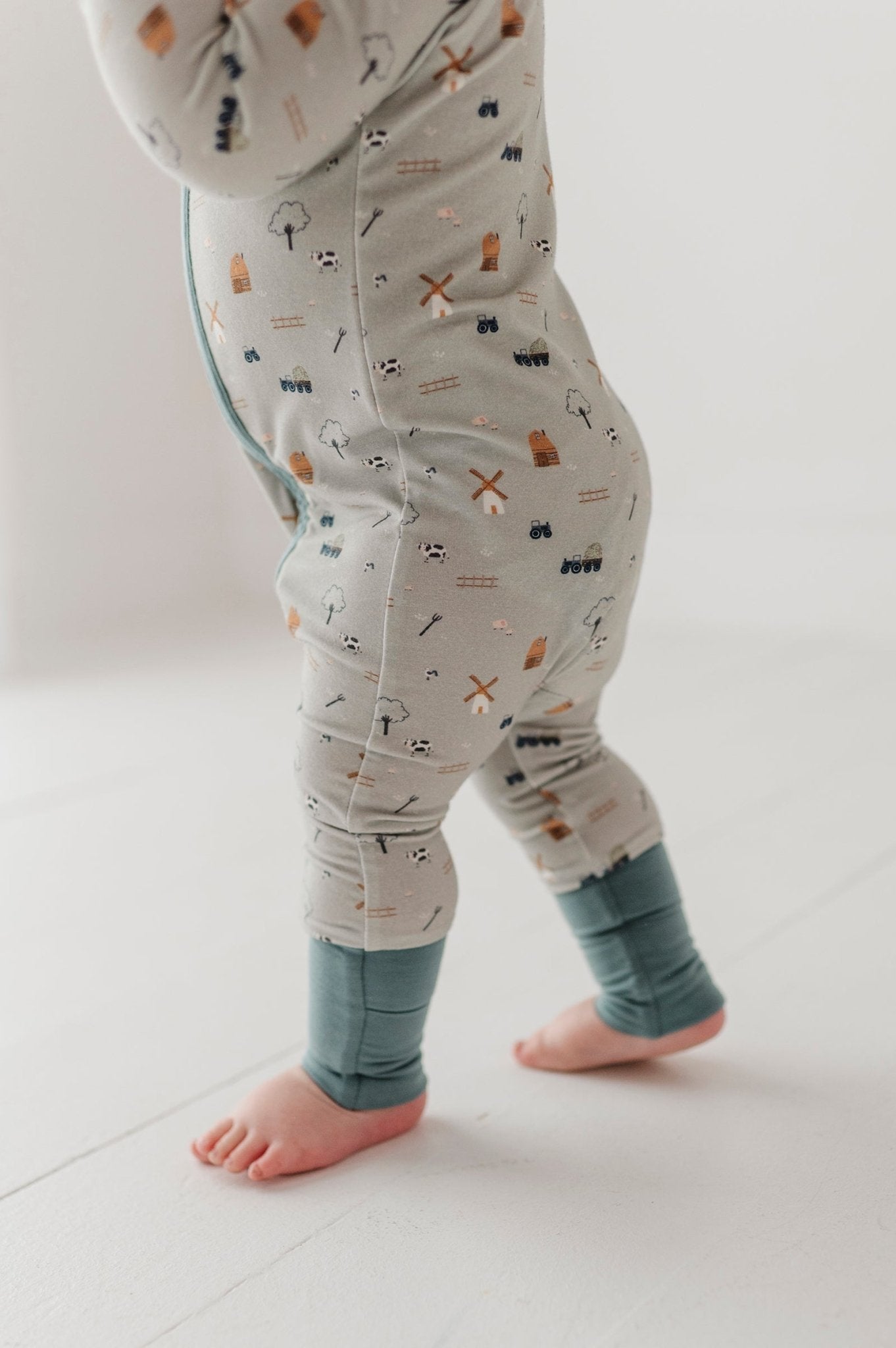 Long Sleeve Zip Romper - babysprouts clothing company