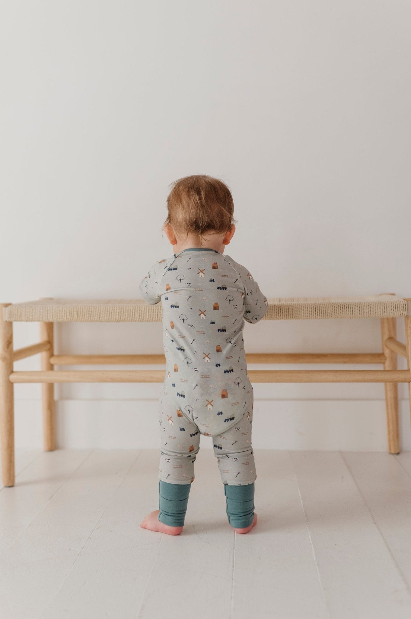 Long Sleeve Zip Romper - babysprouts clothing company