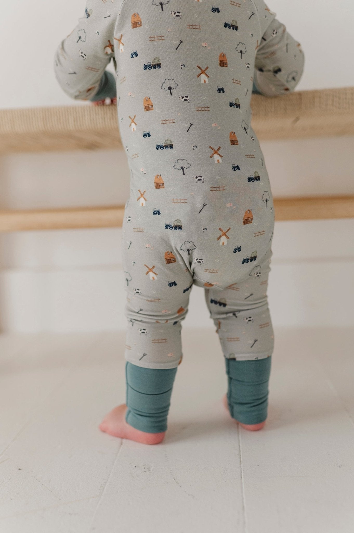 Long Sleeve Zip Romper - babysprouts clothing company