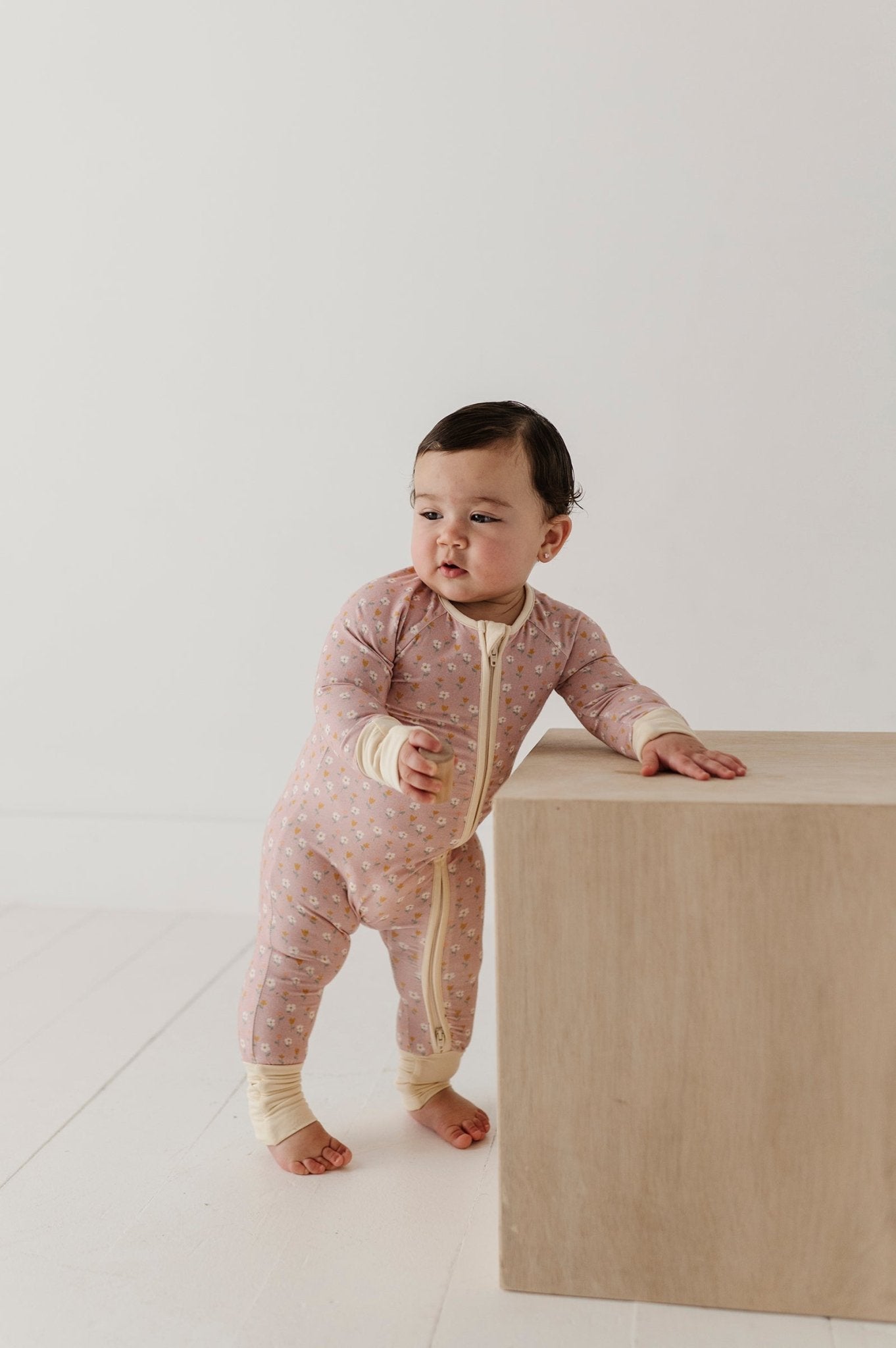 Long Sleeve Zip Romper - babysprouts clothing company
