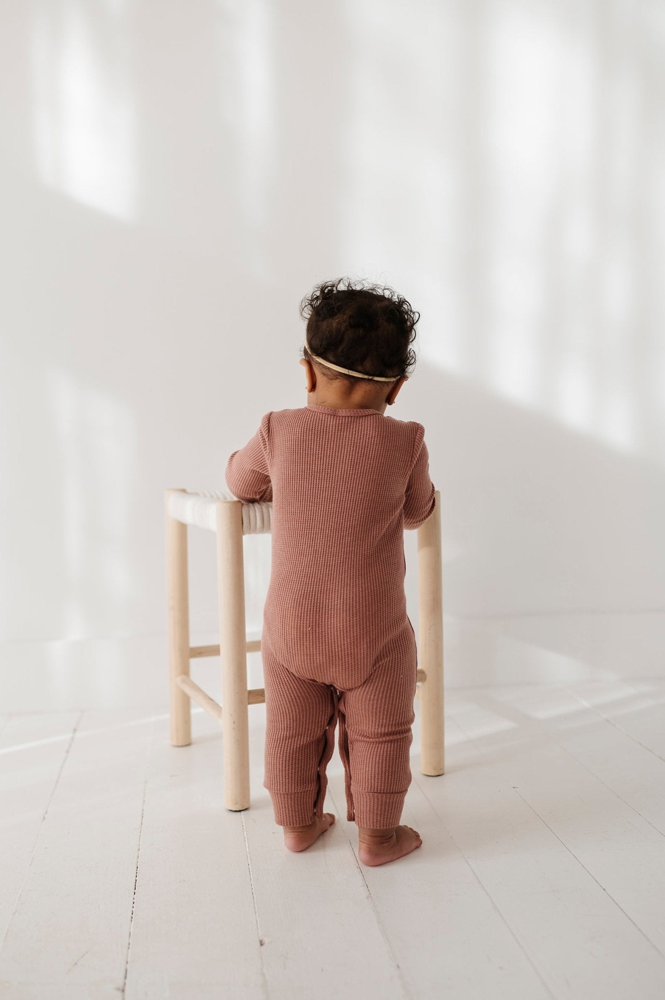 Waffle Romper - babysprouts clothing company