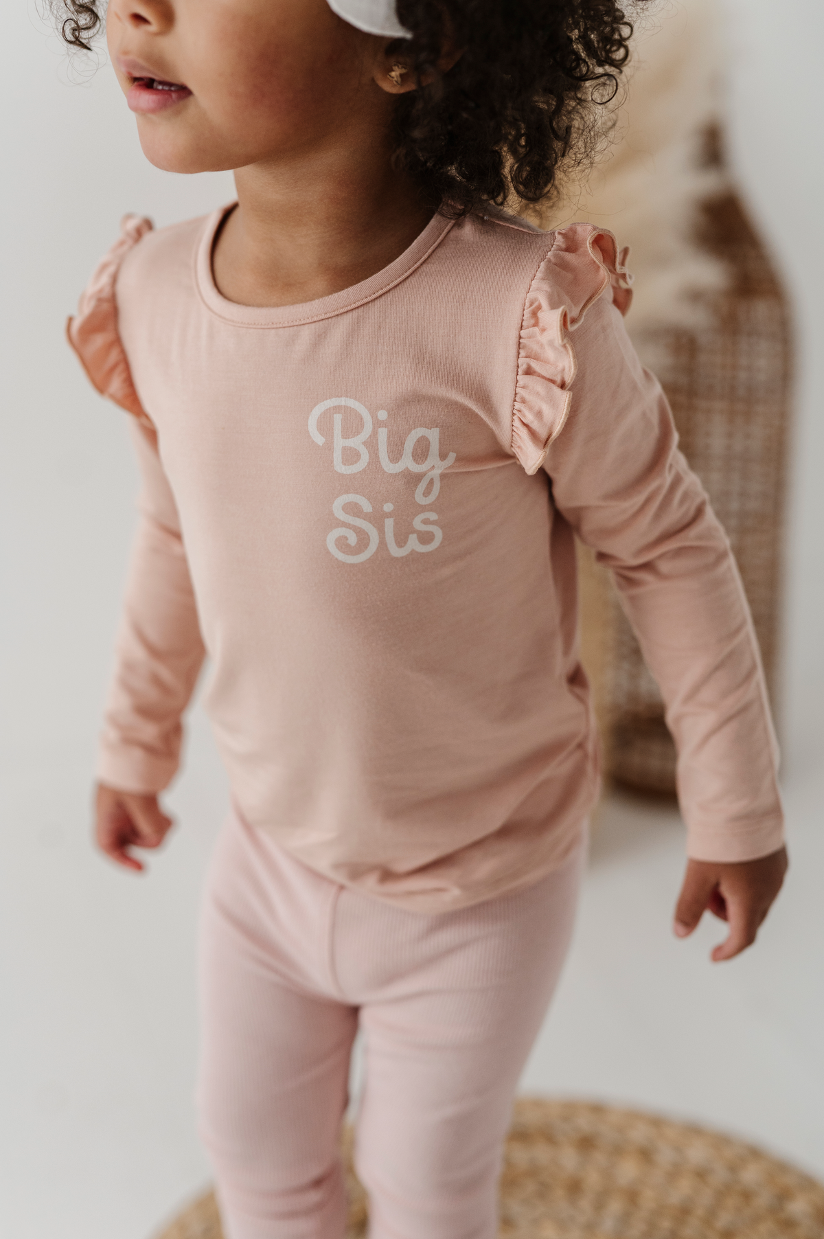 Girl's Long Sleeve Ruffle Top