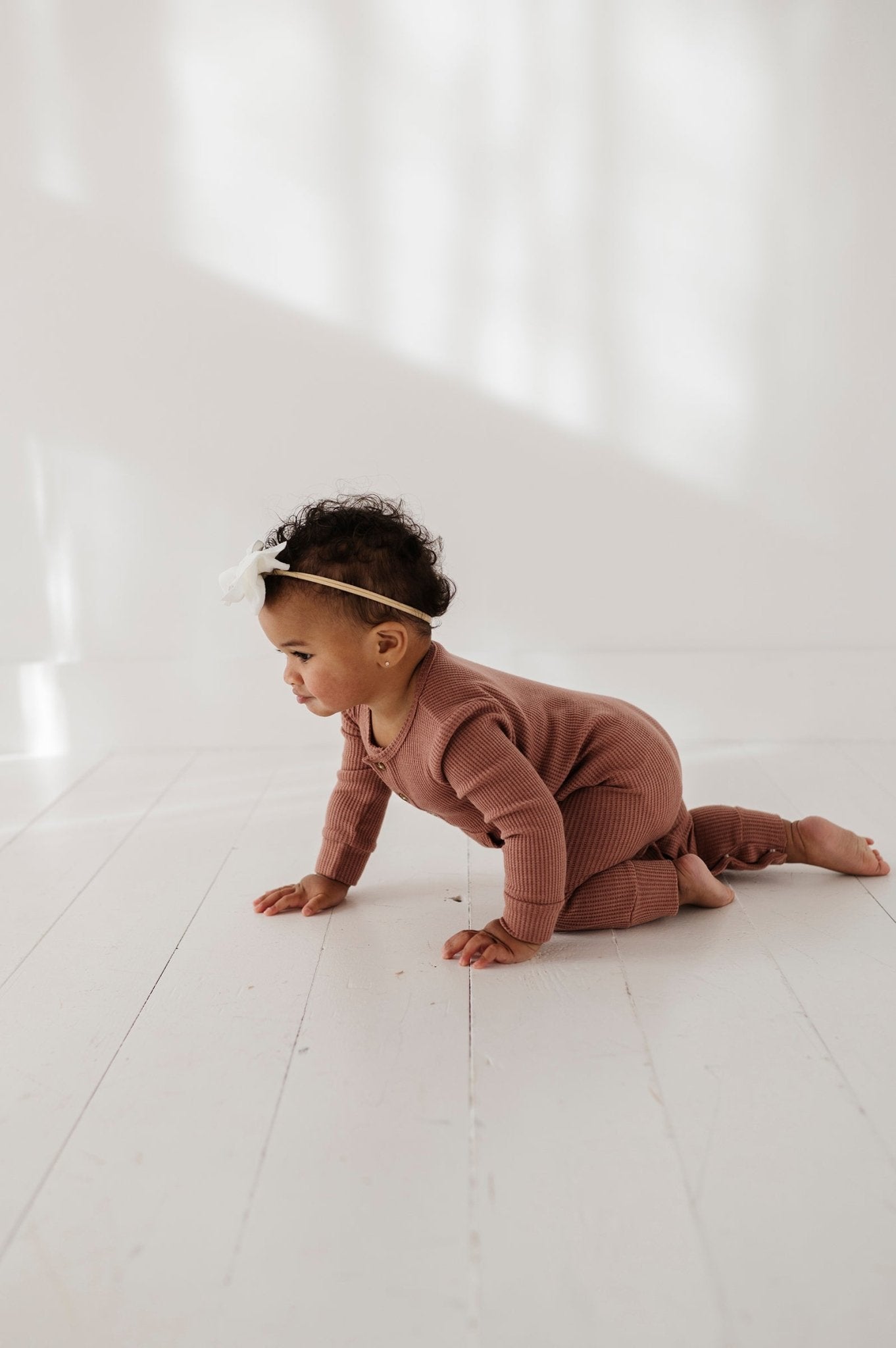 Waffle Romper - babysprouts clothing company