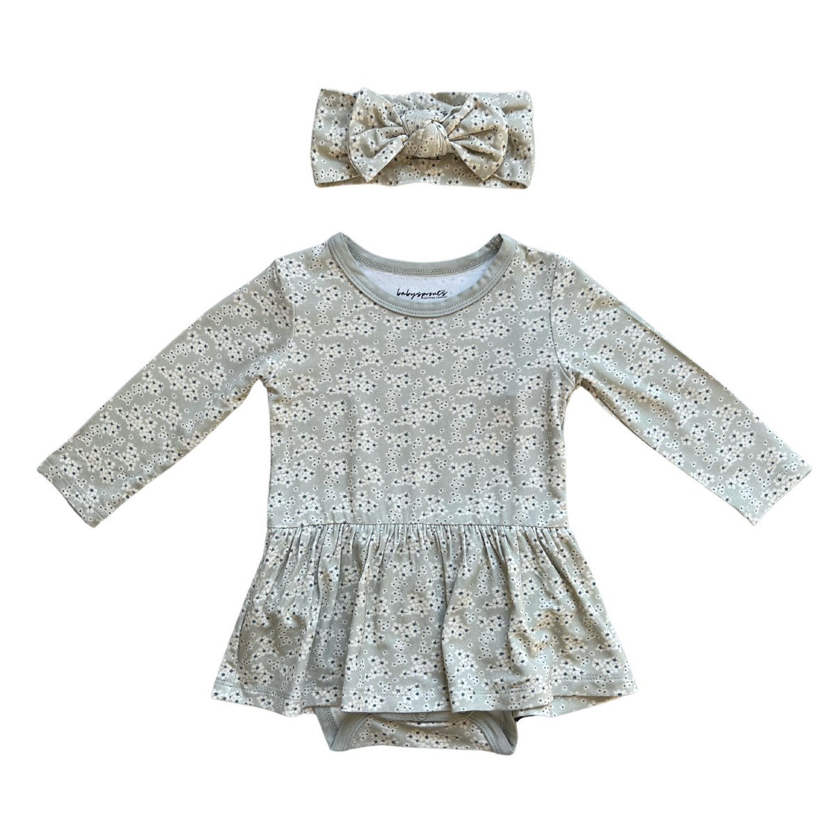 Ruffle Bodysuit Dress Set