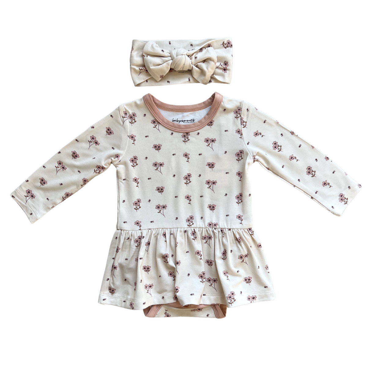 Ruffle Bodysuit Dress Set