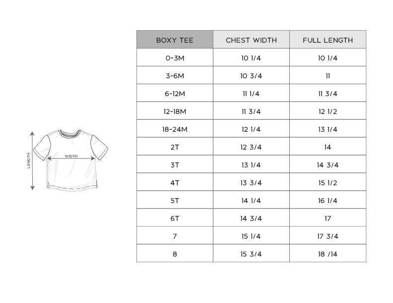 Girl's Boxy Tee - babysprouts clothing company