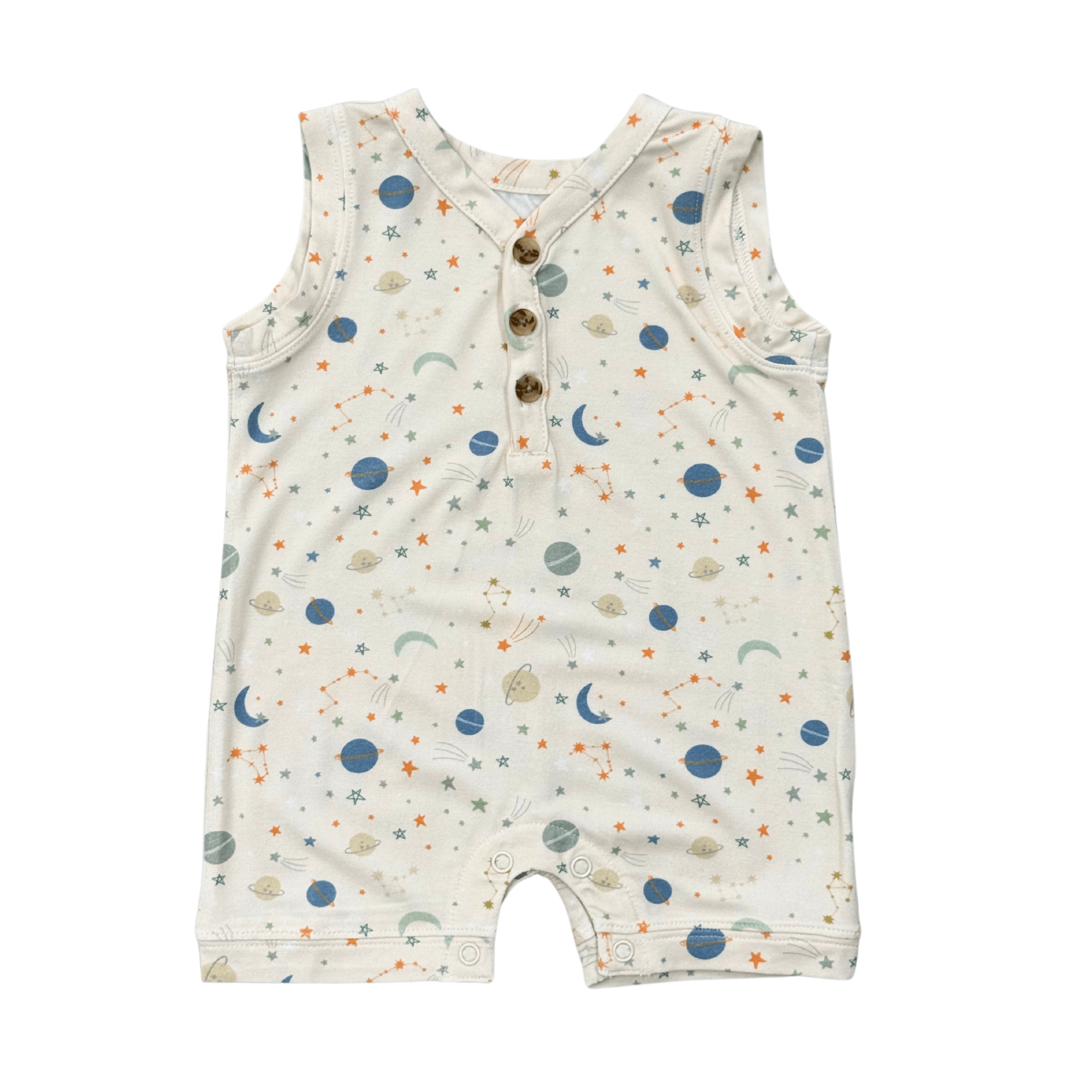 Boy's Sleeveless Romper - babysprouts clothing company
