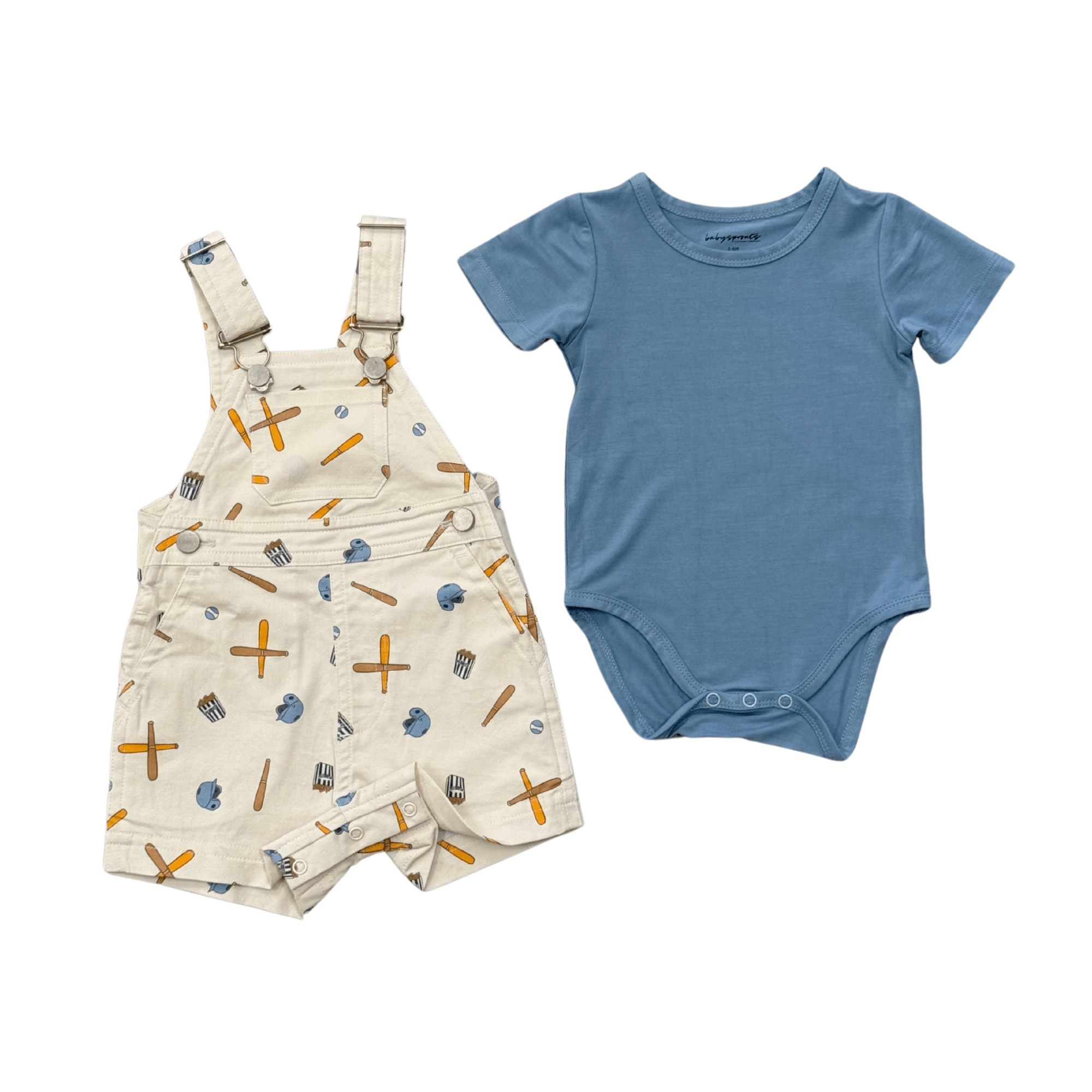 Baby Cotton Overalls Set - babysprouts clothing company