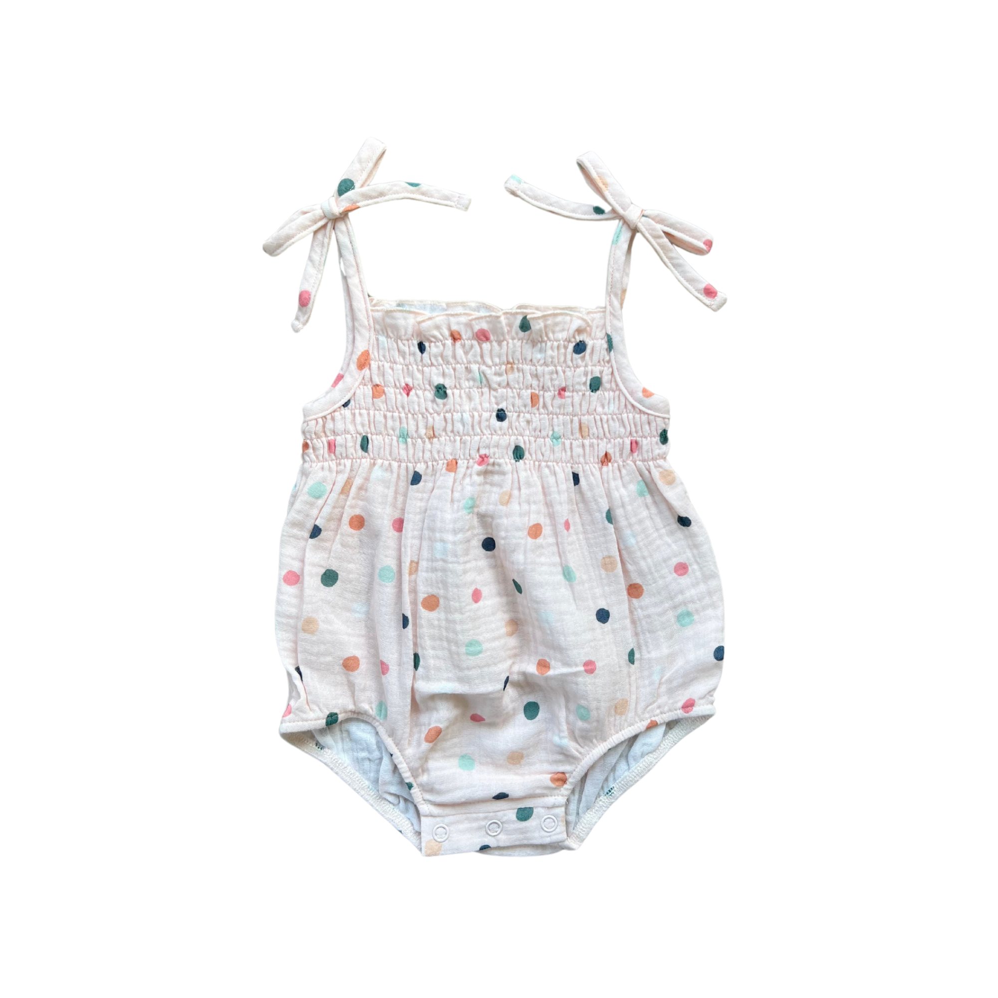 Tie-Smocked Bodysuit
