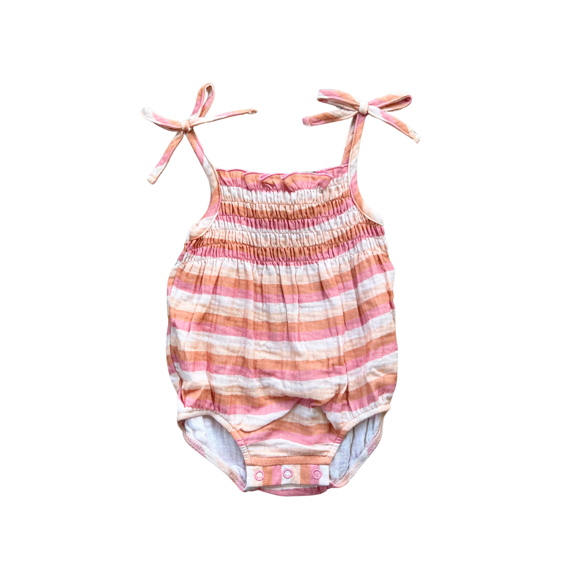 Tie-Smocked Bodysuit