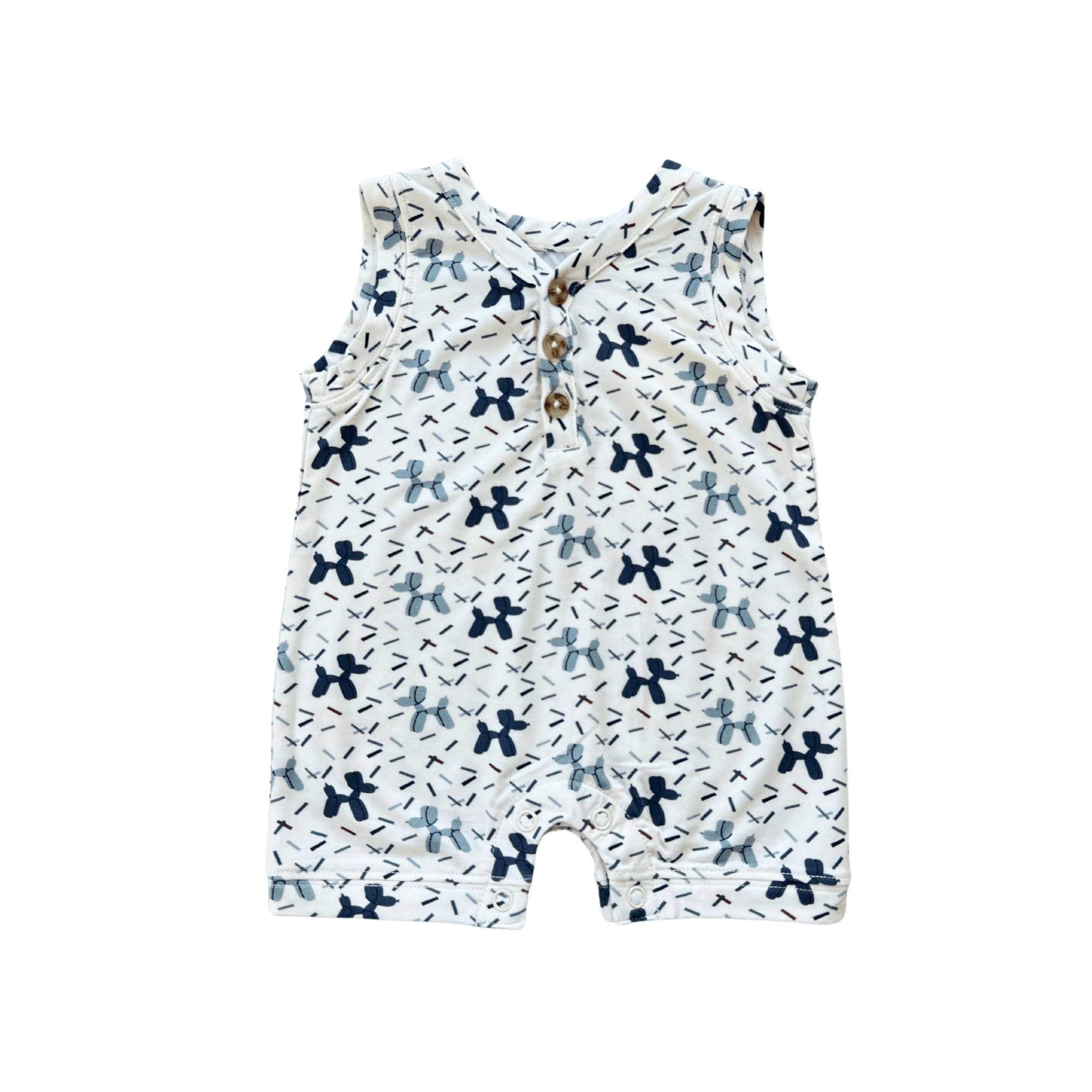 Boy's Sleeveless Romper - babysprouts clothing company