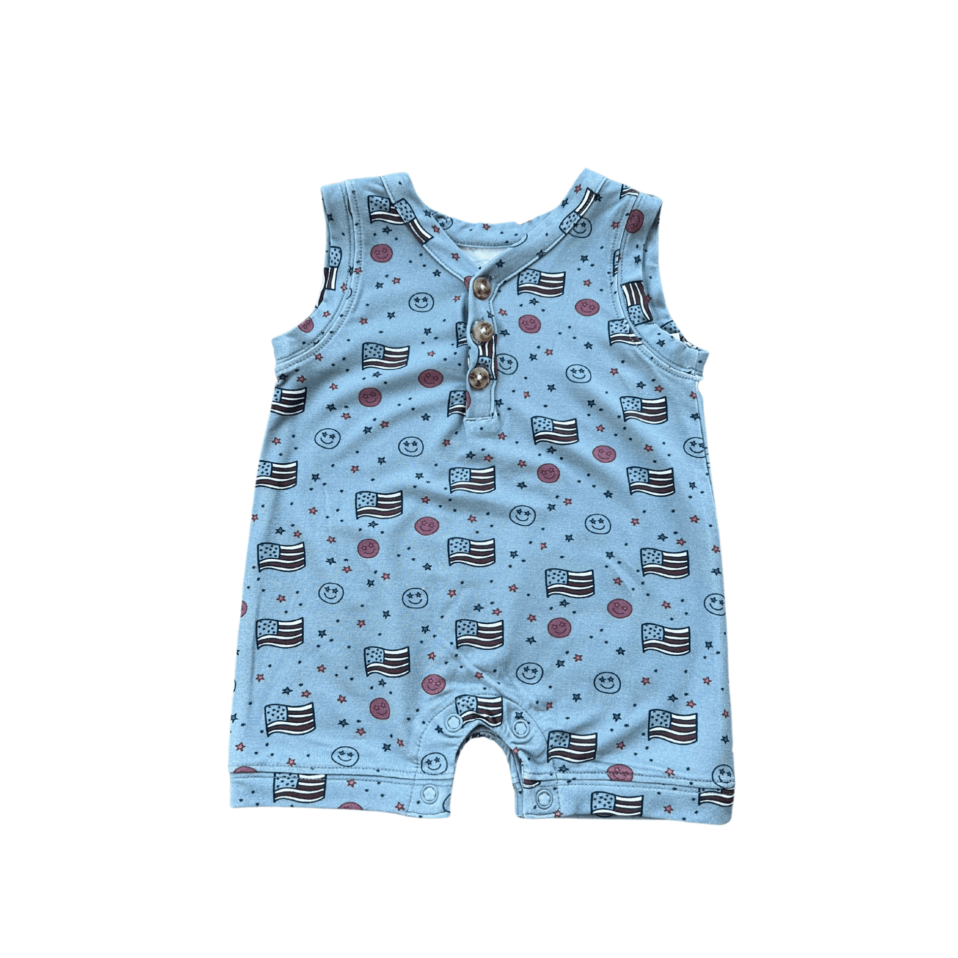 Boy's Sleeveless Romper - babysprouts clothing company