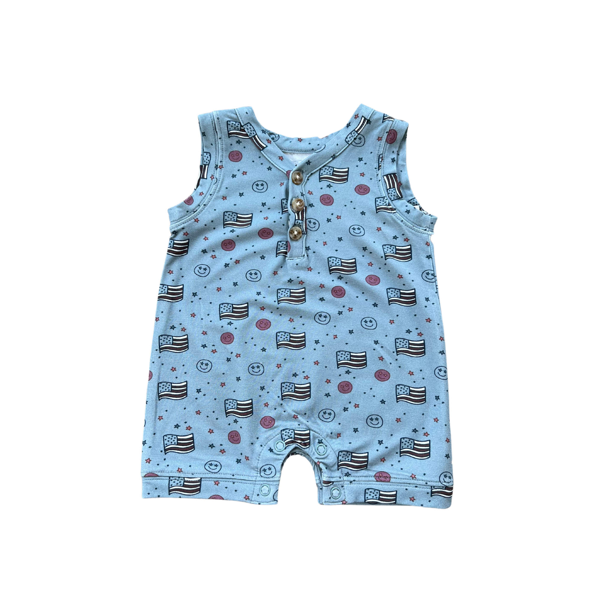 Boy's Sleeveless Romper
