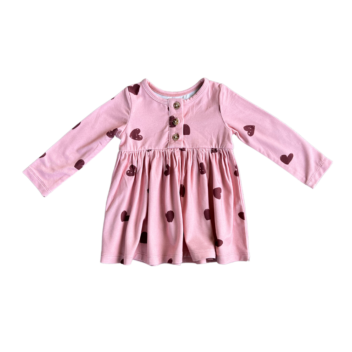 Long Sleeve Henley Dress