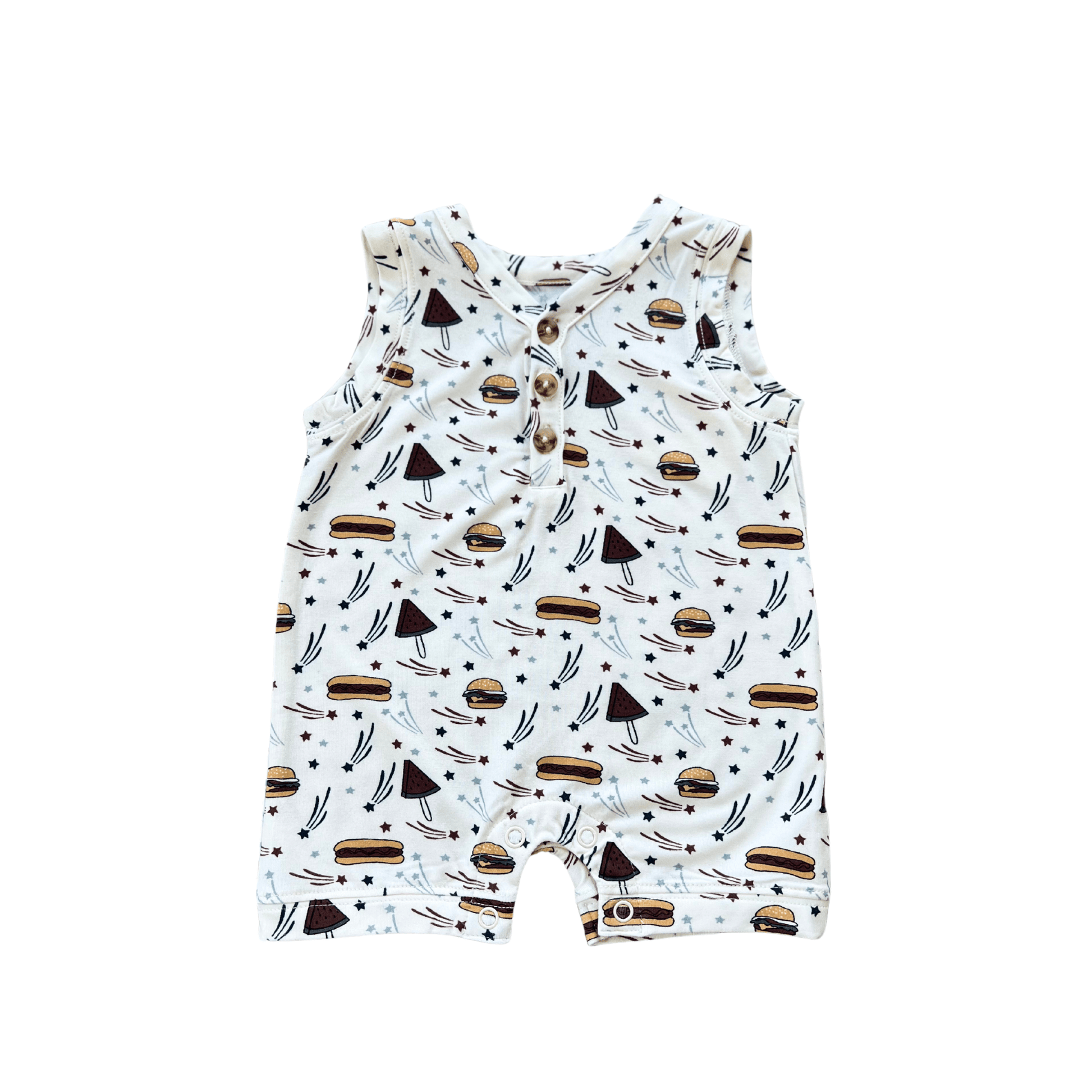 Boy's Sleeveless Romper - babysprouts clothing company