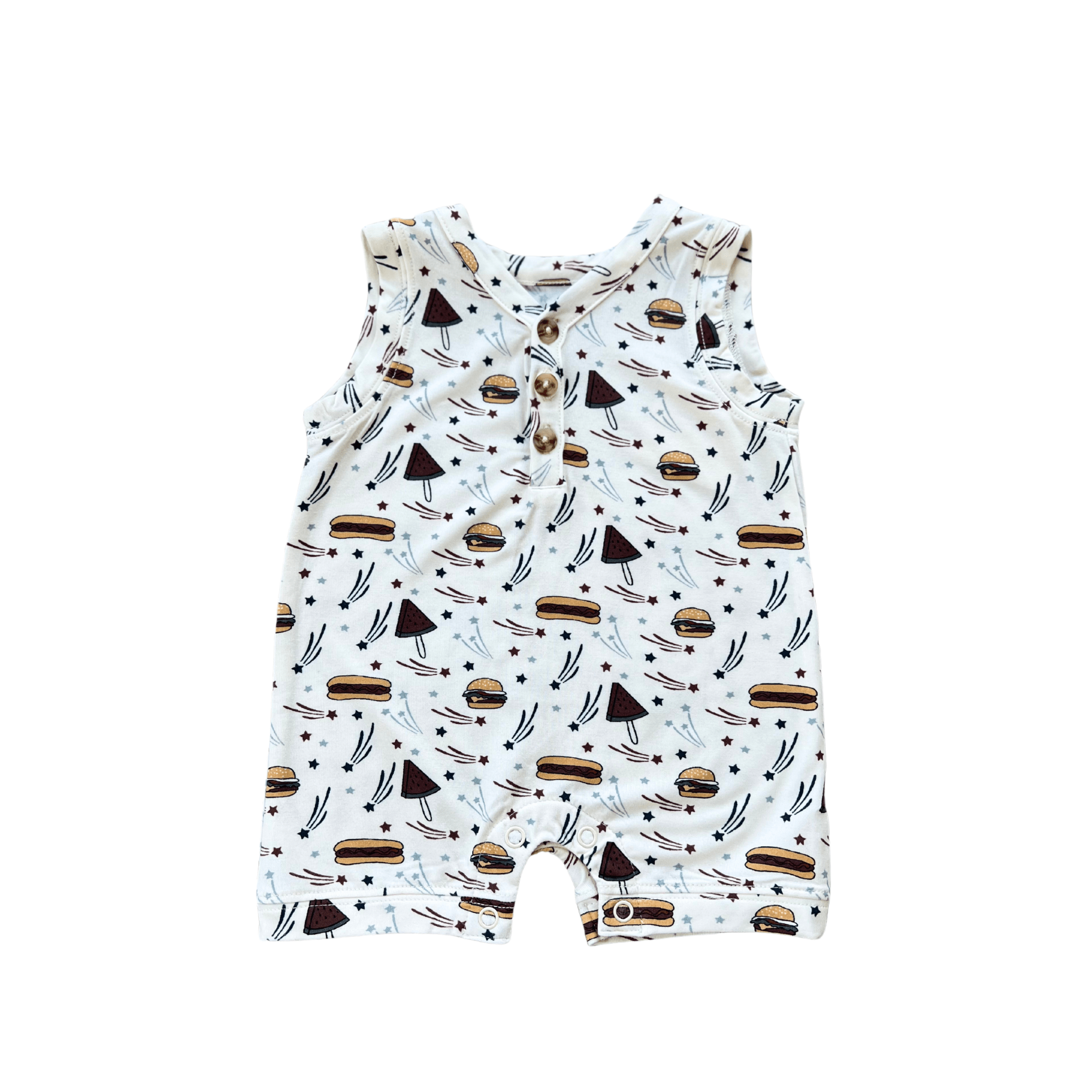 Boy's Sleeveless Romper - babysprouts clothing company