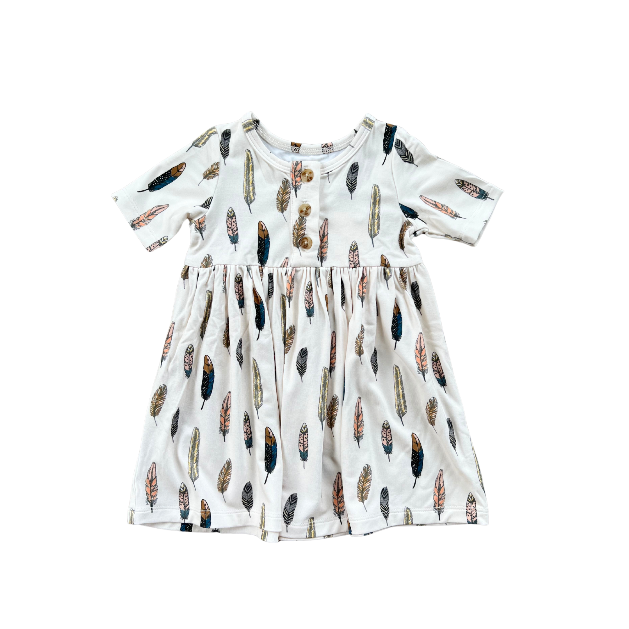 Short Sleeve Henley Dress