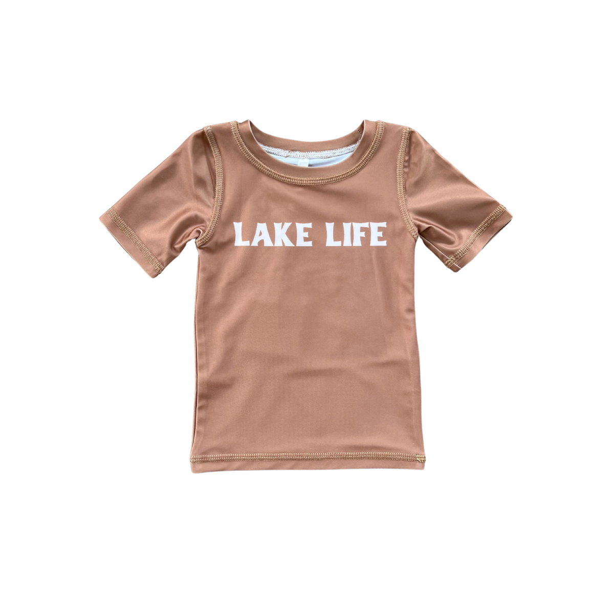 Short Sleeve Rash Guard Swim Shirt