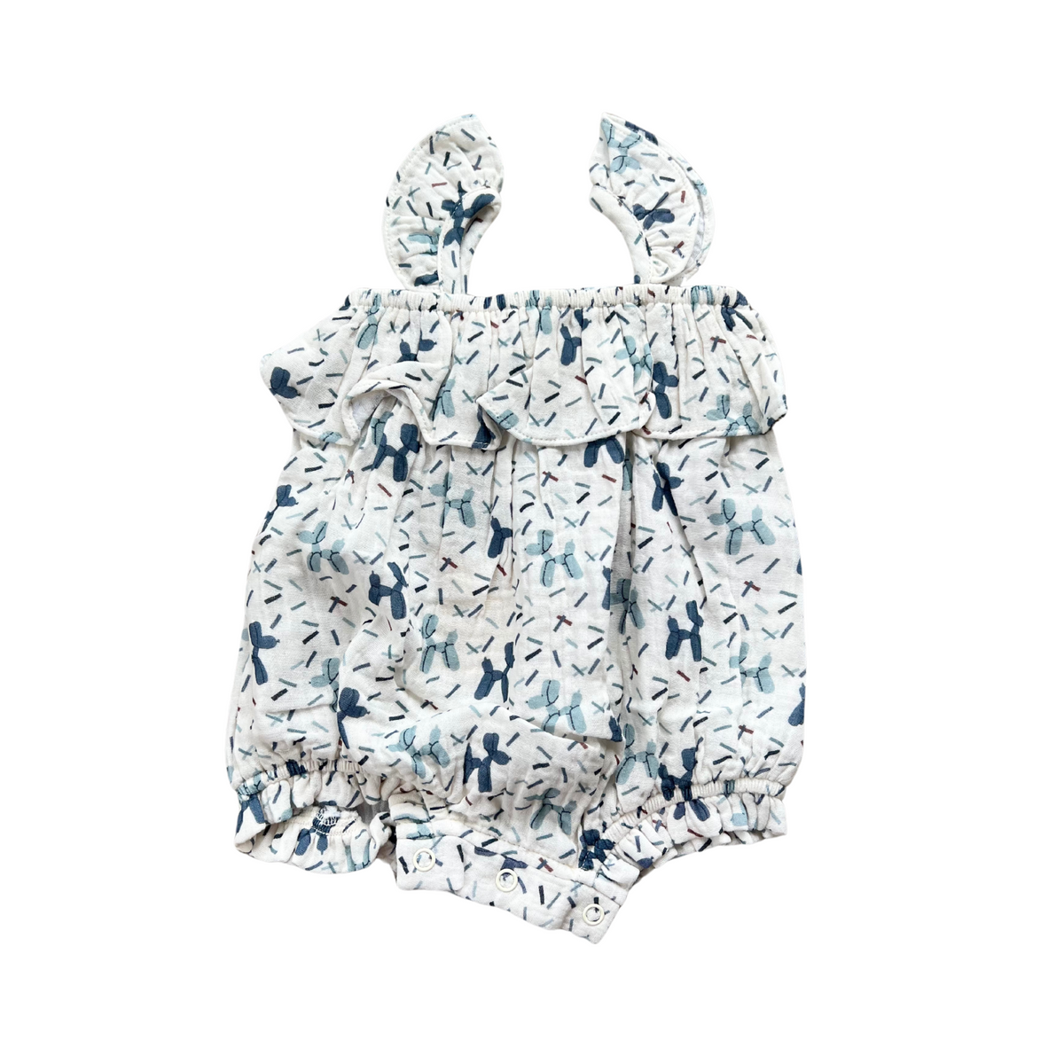 Gauze Bubble Romper