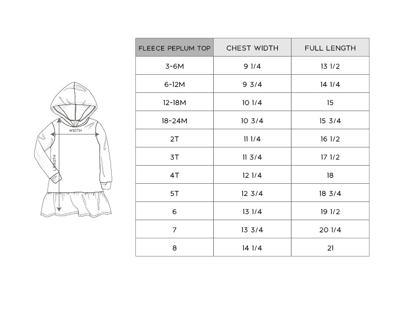 Fleece Peplum Top