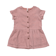 Gauze Button Dress - babysprouts clothing company