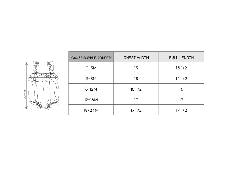 Gauze Bubble Romper