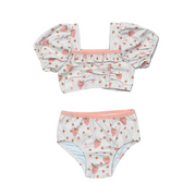 Girl's Puff Sleeve Swimsuit