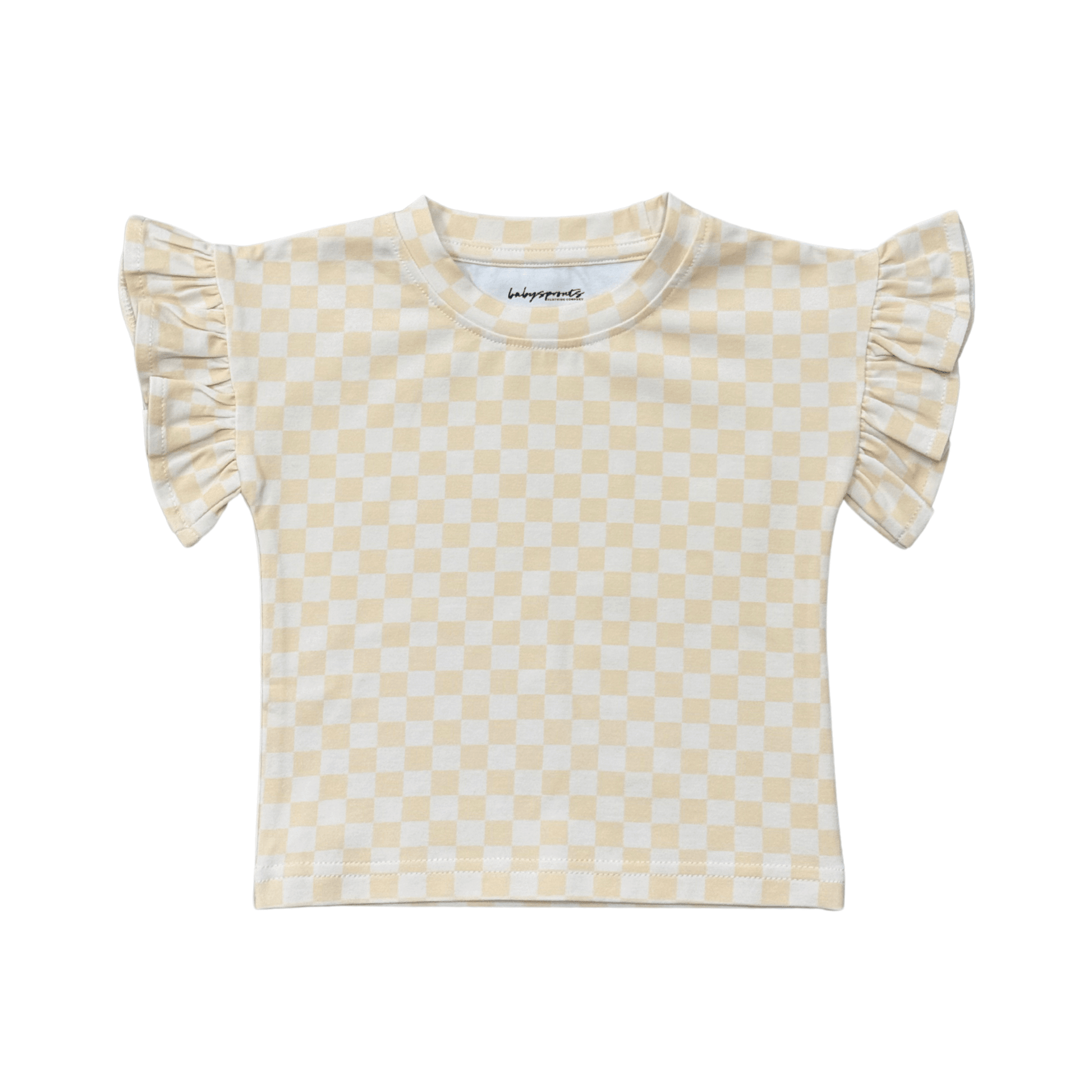 Girl's Ruffle Sleeve Top - babysprouts clothing company