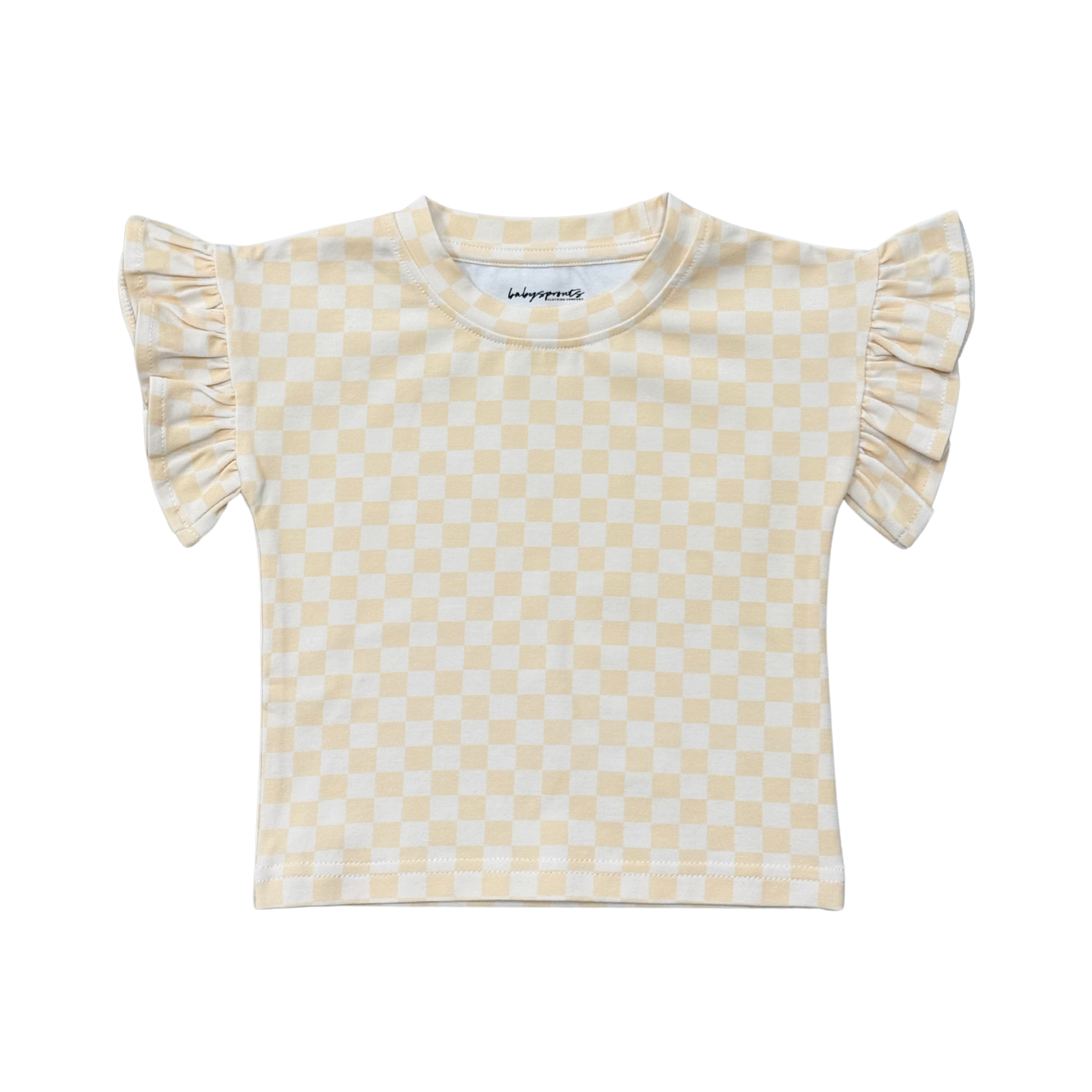 Girl's Ruffle Sleeve Top
