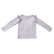 Girl's Long Sleeve Ruffle Top
