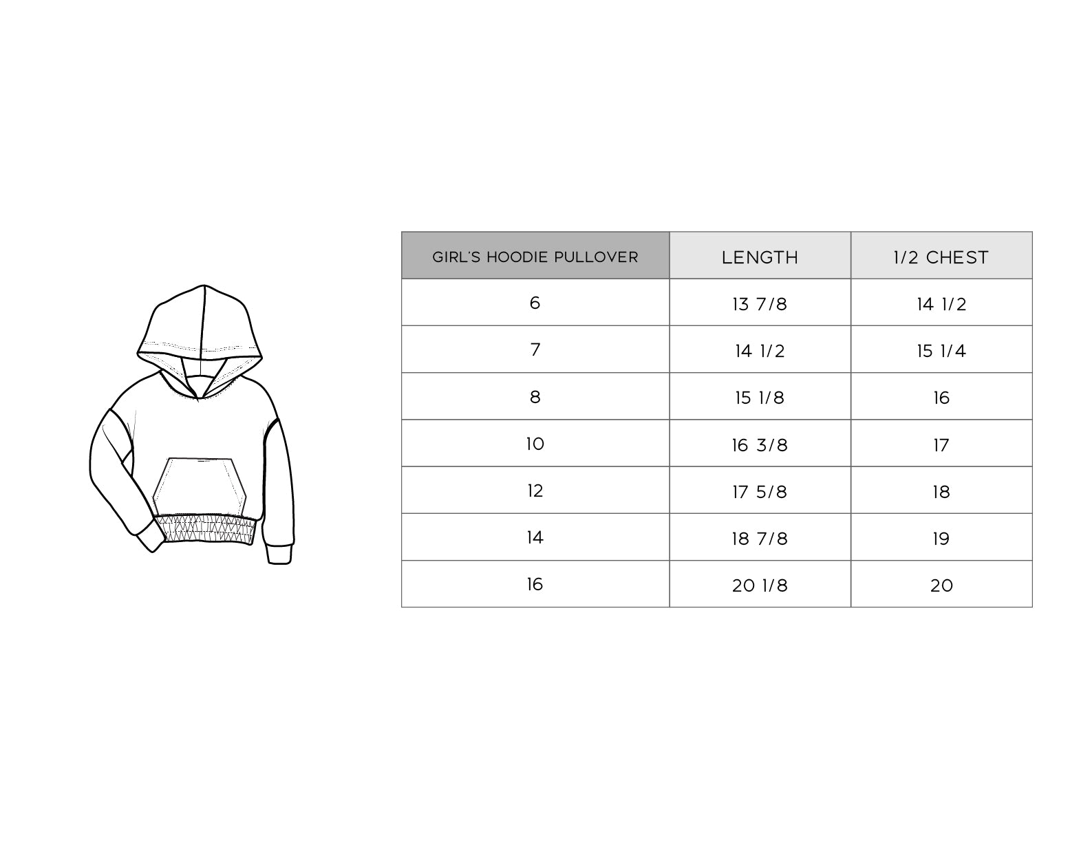 Girl's Hoodie Pullover