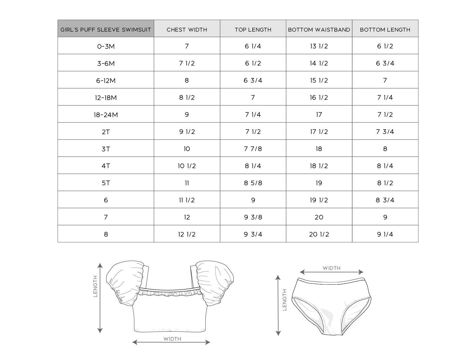 Girl's Puff Sleeve Swimsuit - babysprouts clothing company