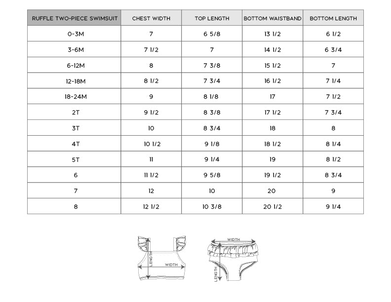 Girl's Two - Piece Ruffle Swimsuit - babysprouts clothing company