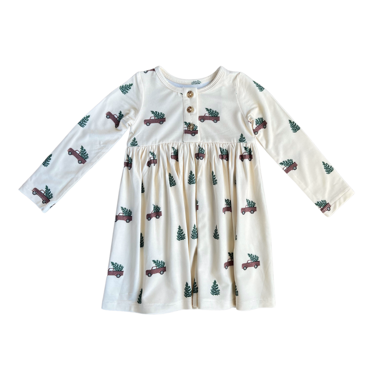 Long Sleeve Henley Dress