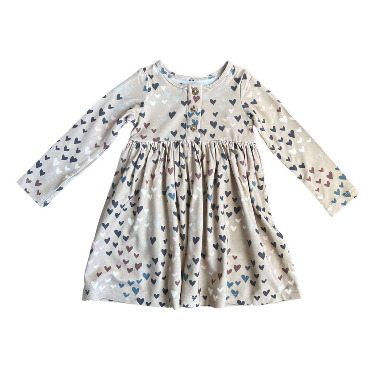 Long Sleeve Henley Dress