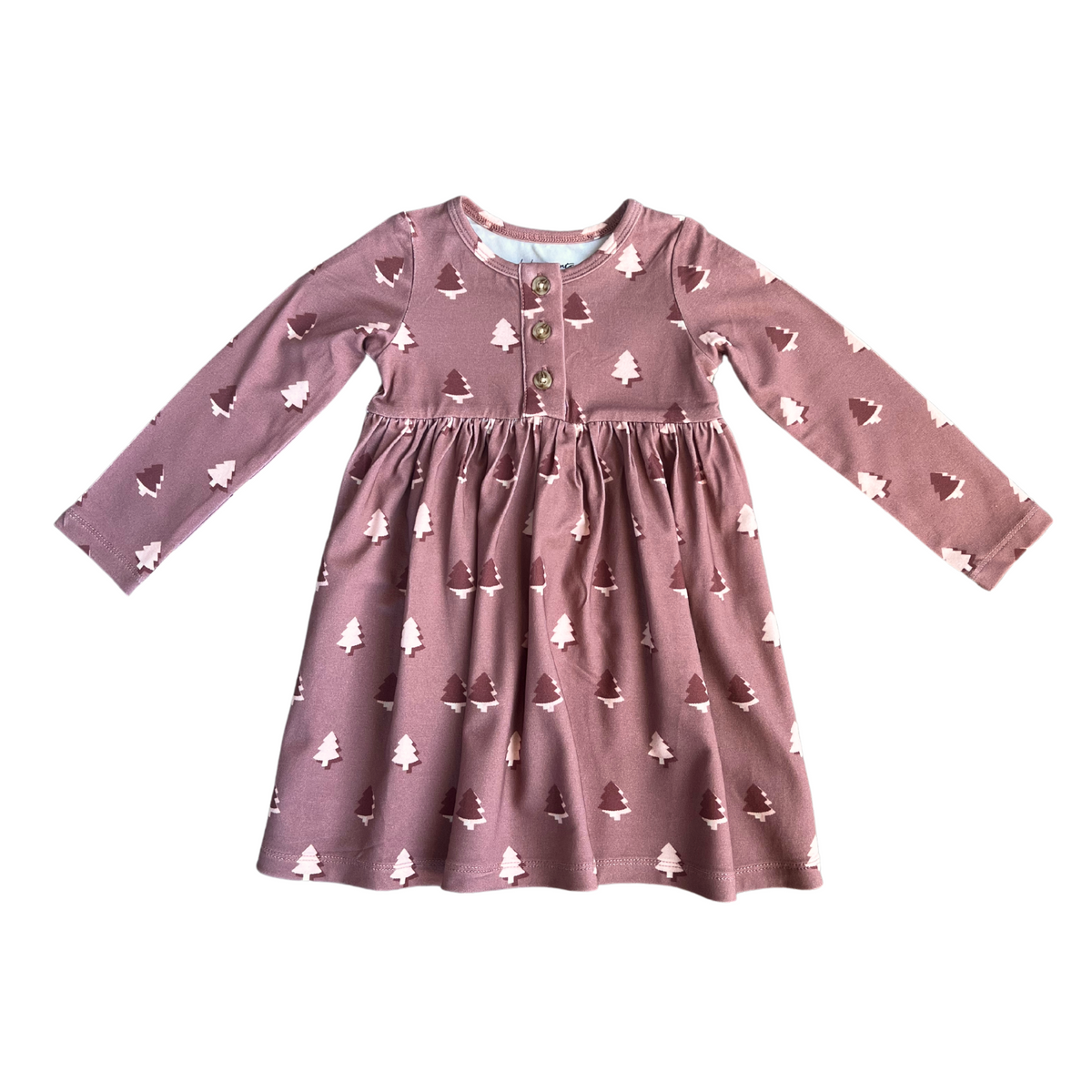 Long Sleeve Henley Dress