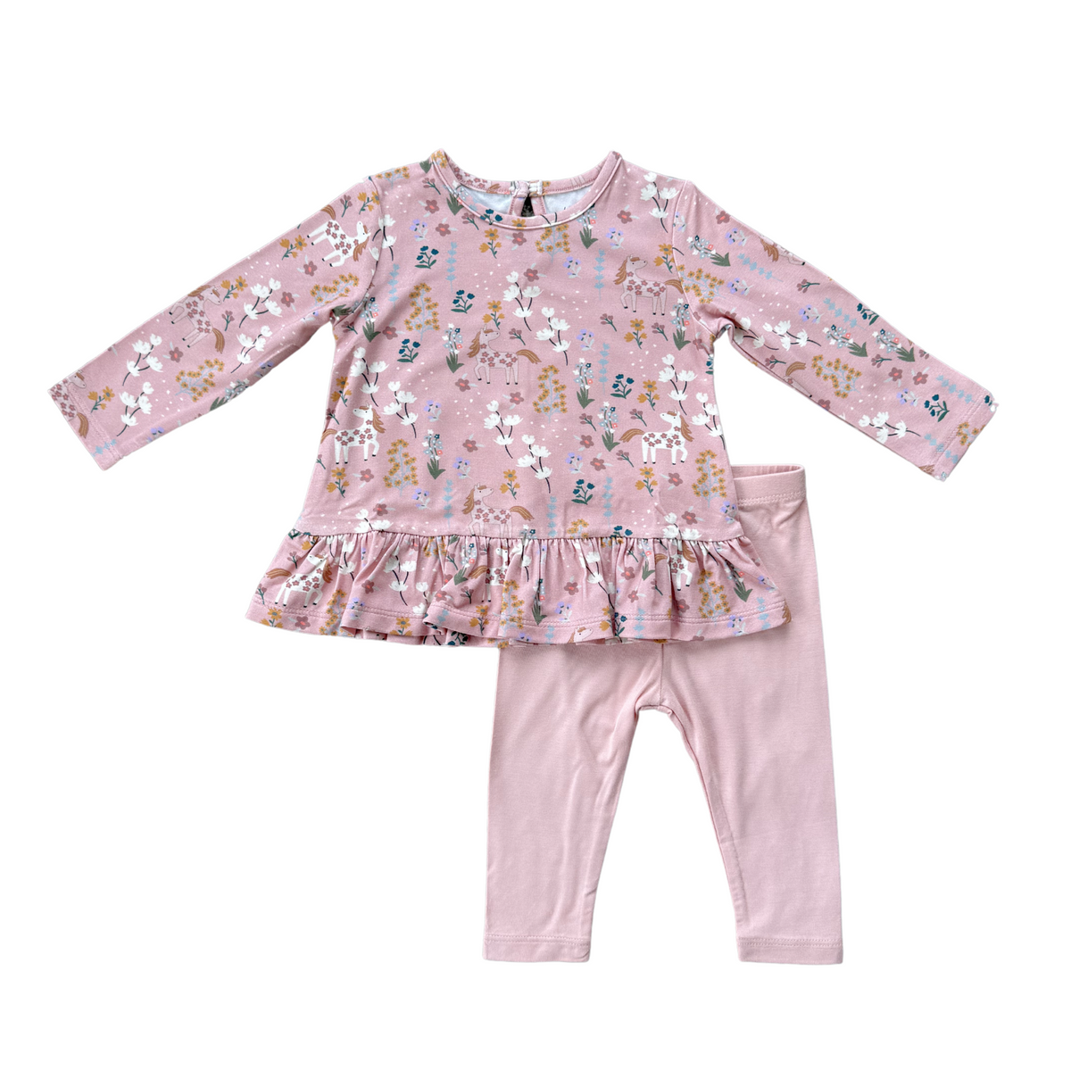 Long Sleeve Peplum Set