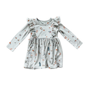 Long Sleeve Ruffle Dress