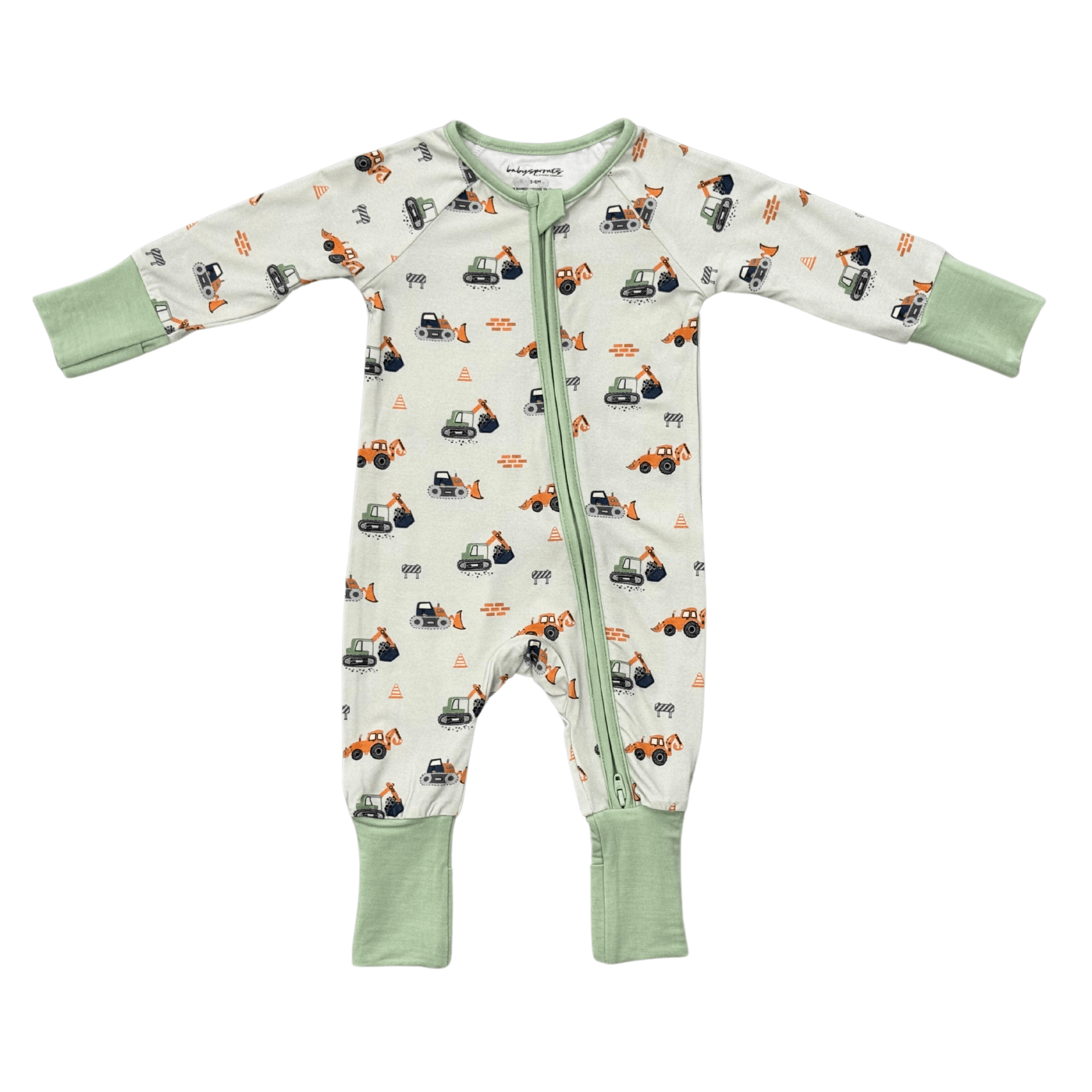 Baby Long Sleeve Zip Romper - babysprouts clothing company
