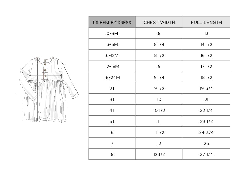 Long Sleeve Henley Dress