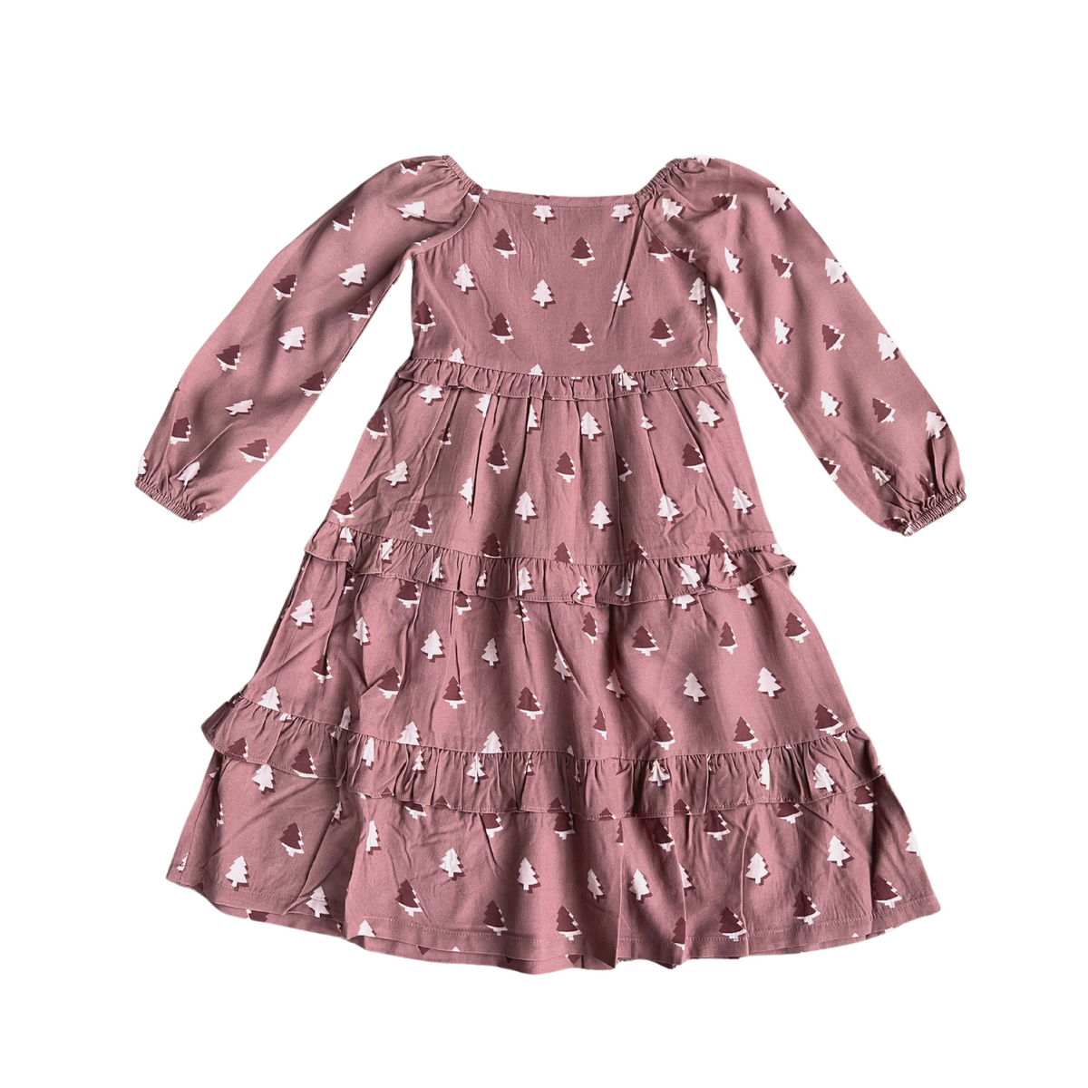 Long Sleeve Maxi Ruffle Dress
