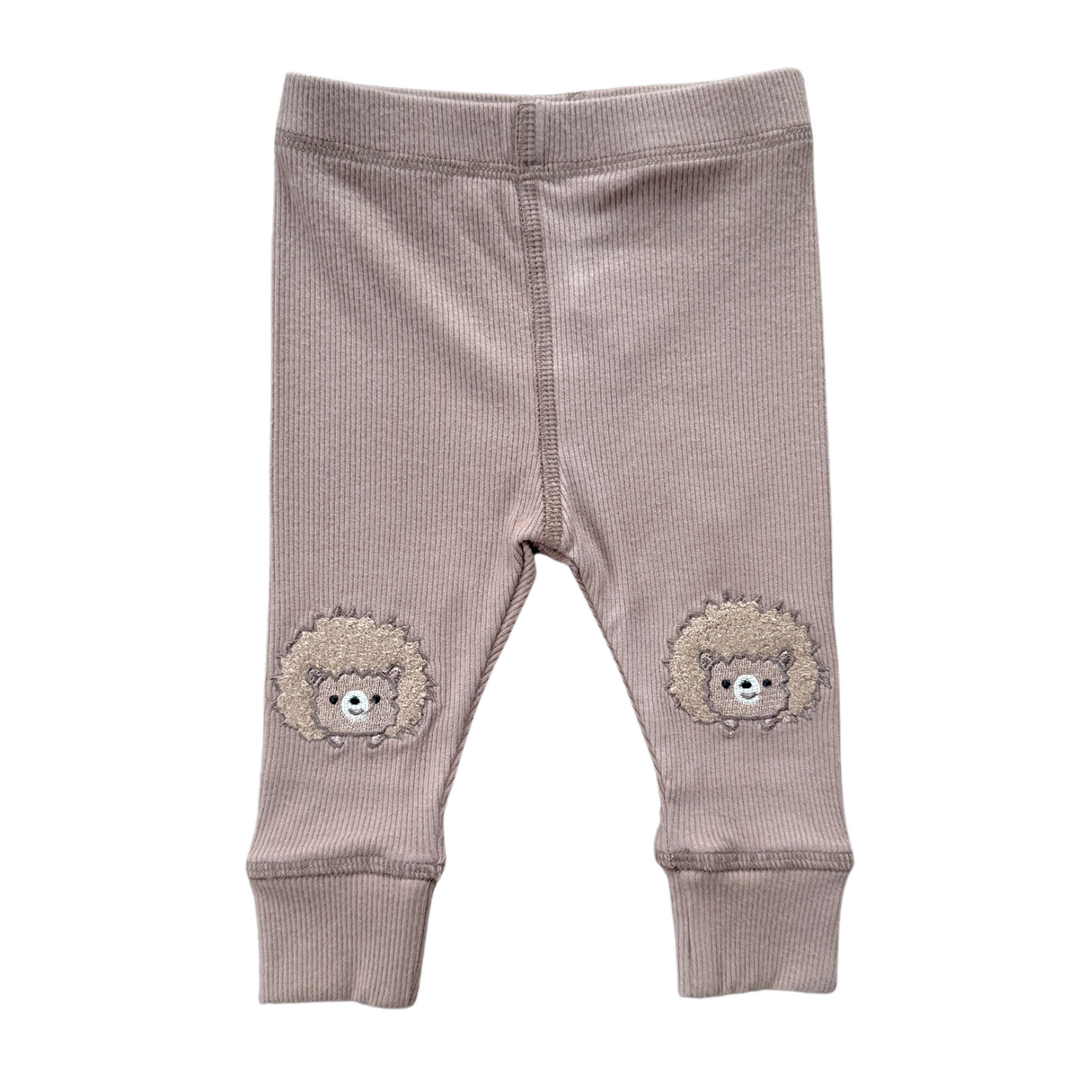 Patch Ribbed Leggings