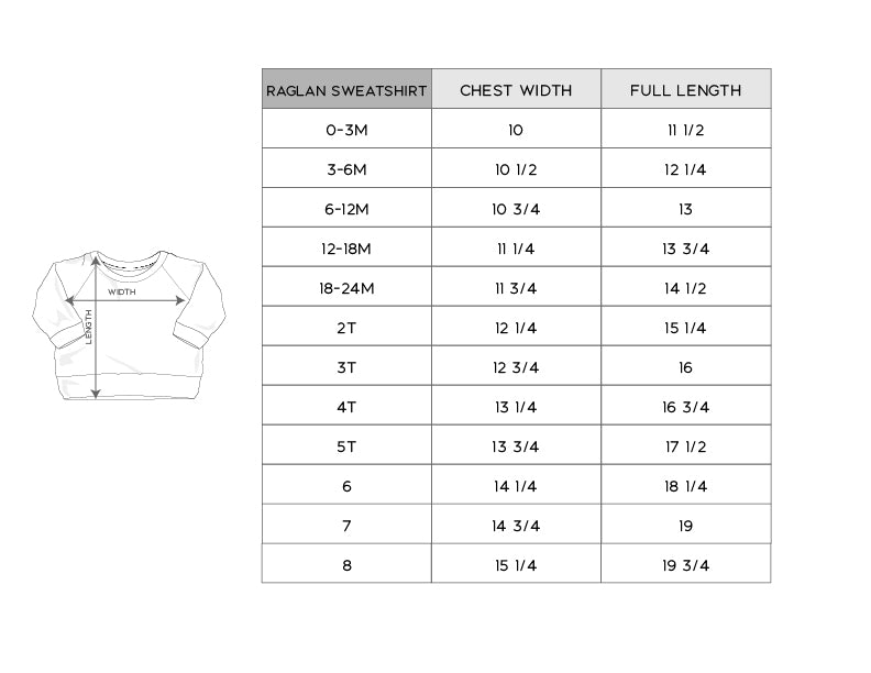 Girl's Raglan Sweatshirt