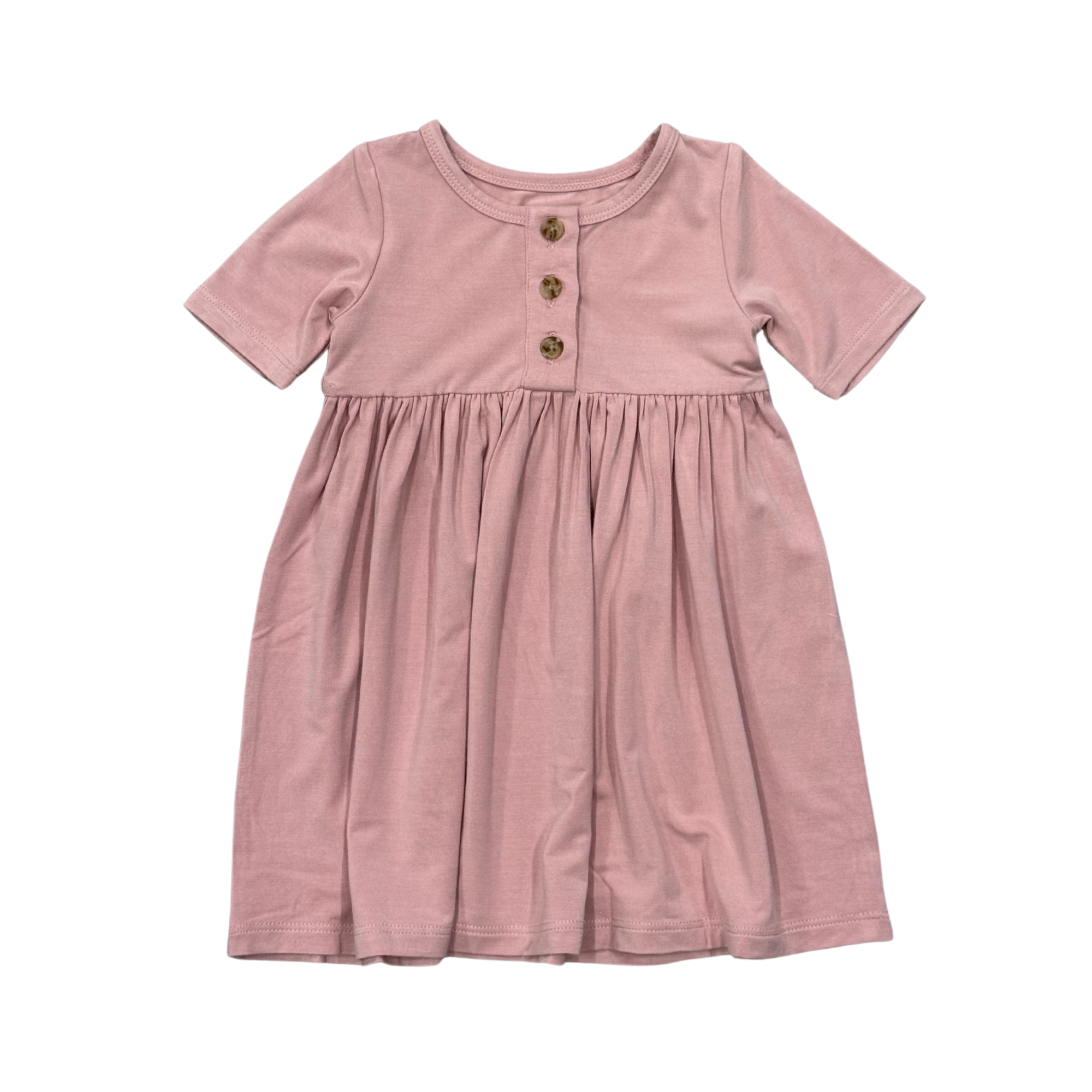 Short Sleeve Henley Dress