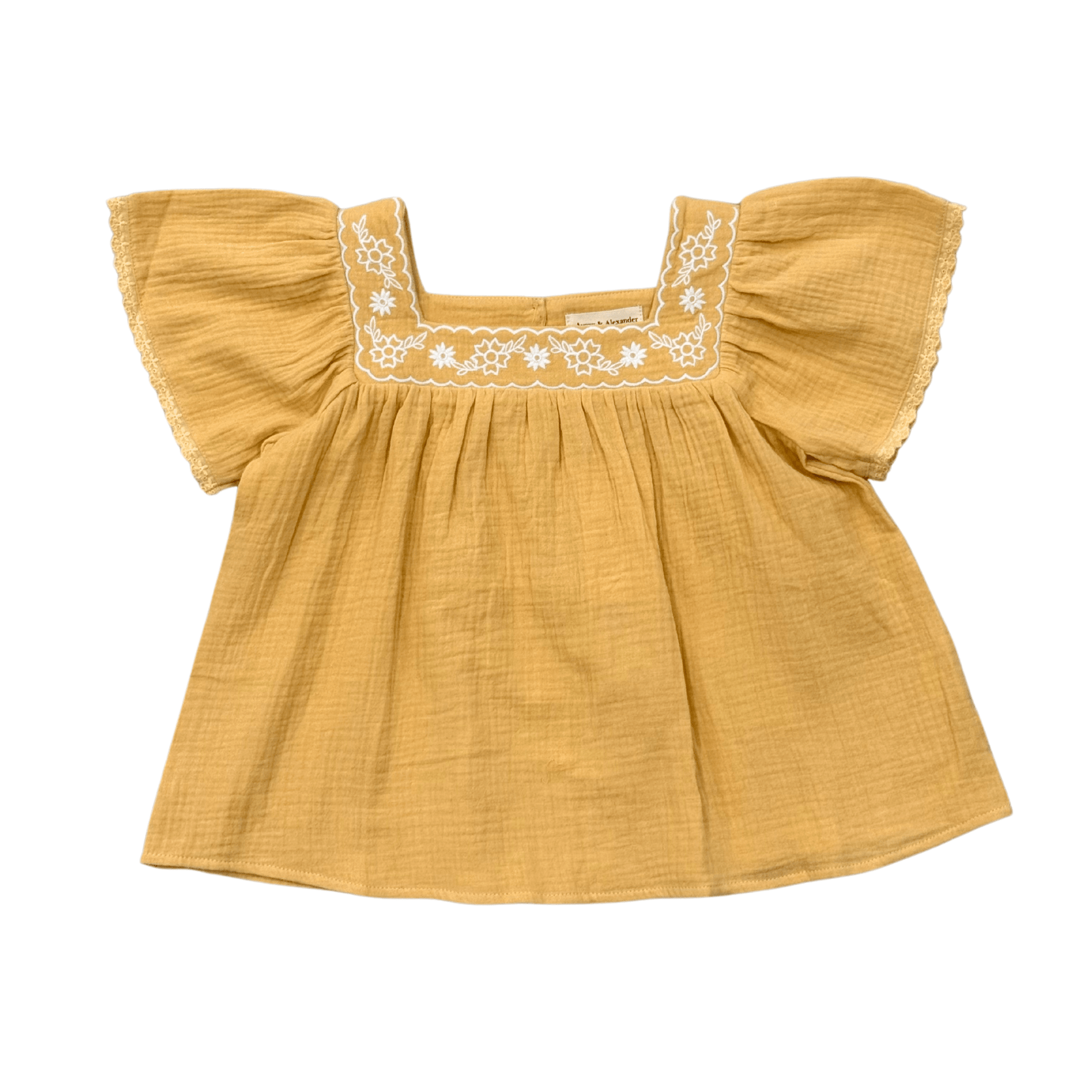 Square Neck Peasant Top - babysprouts clothing company