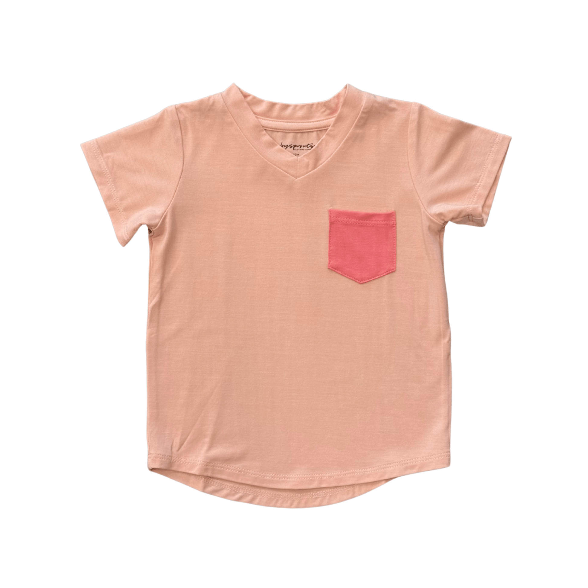 V - Neck Pocket Tee - babysprouts clothing company